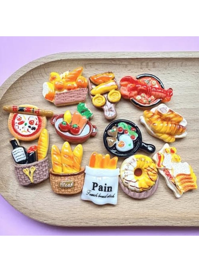 fantasize Cute Mini Food Shaped Fridge Magnets – Set of 12 – Adorable Kitchen Decor – Refrigerator Magnets for Home and Office – Fun Gift Idea for Moms, Teachers and Food Lovers - Image 5
